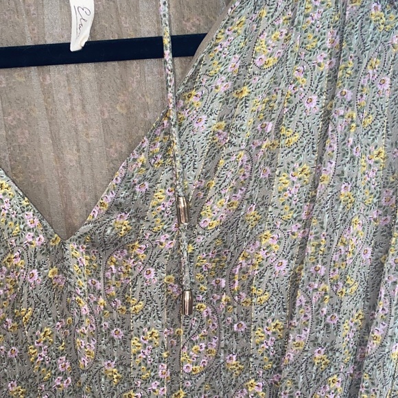 Floral Ruffle Blouse - Green - Picture 8 of 13